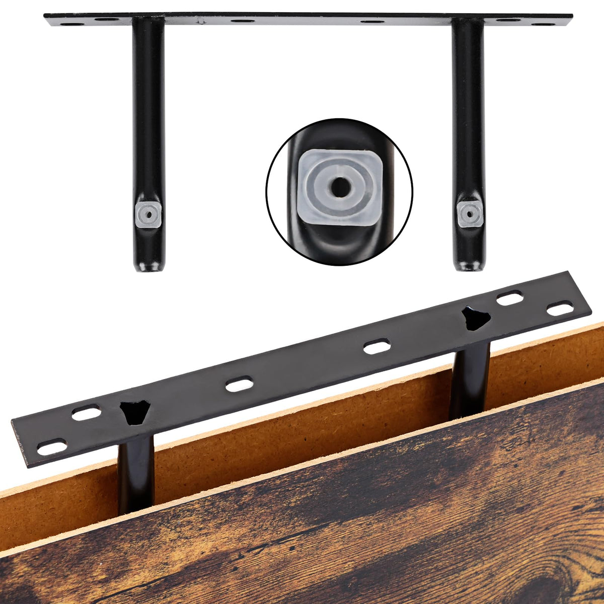Fixwal floating shelves bedroom display for books and decor.