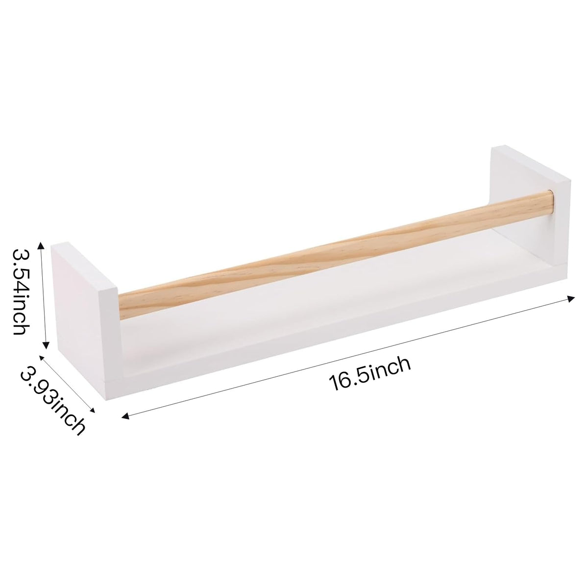 Fixwal floating shelves for kids' room natural finish ideal for toys
