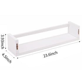 Fixwal floating wall shelves wood 3pc highlighting natural pine texture and kid-friendly storage