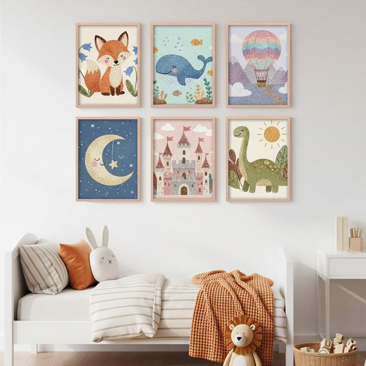 Fixwal frame with mat and shatterproof glass protects photos while remaining crystal clear