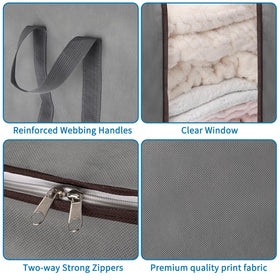 Fixwal grey 120L bedding bag ideal for seasonal items