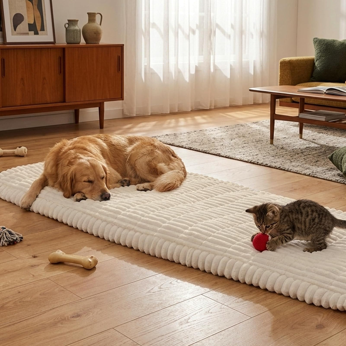 Fixwal kids and pets friendly decorative cover blends with home decor