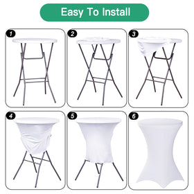 Fixwal leg-pocket design secures tablecloth, protecting legs and preventing slips in windy settings.