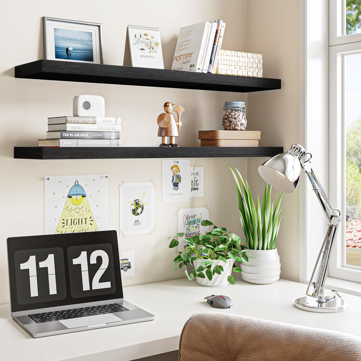 Fixwal living room setup enhances decor with a modern rustic vibe