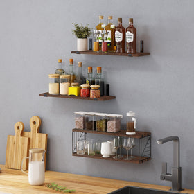 Fixwal shelves fit bathroom, kitchen, living room for versatile use