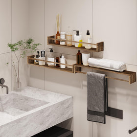 Fixwal floating shelves easy to install with the included manual.