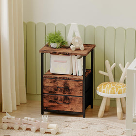 Fixwal nightstand offers two AC outlets and a five-foot cord for charging nearby.