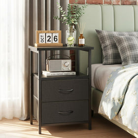 Fixwal Night Stand Brown Wood Grain Surface demonstrates a durable, warm workspace surface