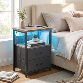 Fixwal nightstand charging station provides convenient outlets and USB charging.