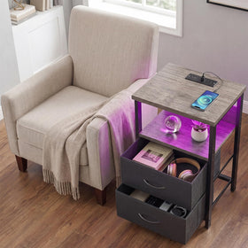 Fixwal nightstand dimensions fit compact spaces at 15.7 D x 11.8 W x 23.6 H.