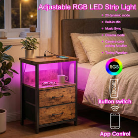 Fixwal night stand PU finish provides durable easy-to-clean surface