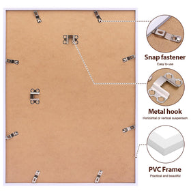 Fixwal frame set includes mat and non-marking nails for easy setup.