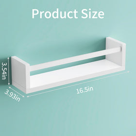 Fixwal nursery wall shelves wood-4-pack keeps storybooks organized and accessible.