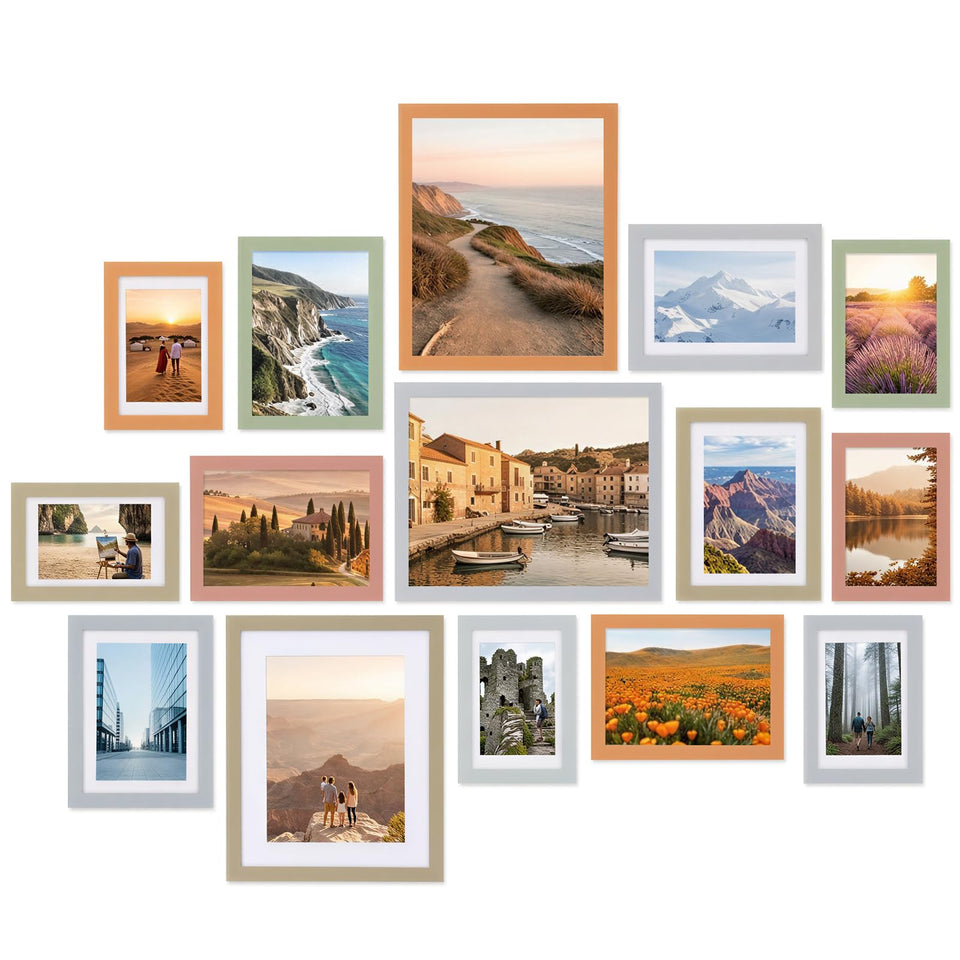 Fixwal 8x10 frame with clear PS front protecting photos.