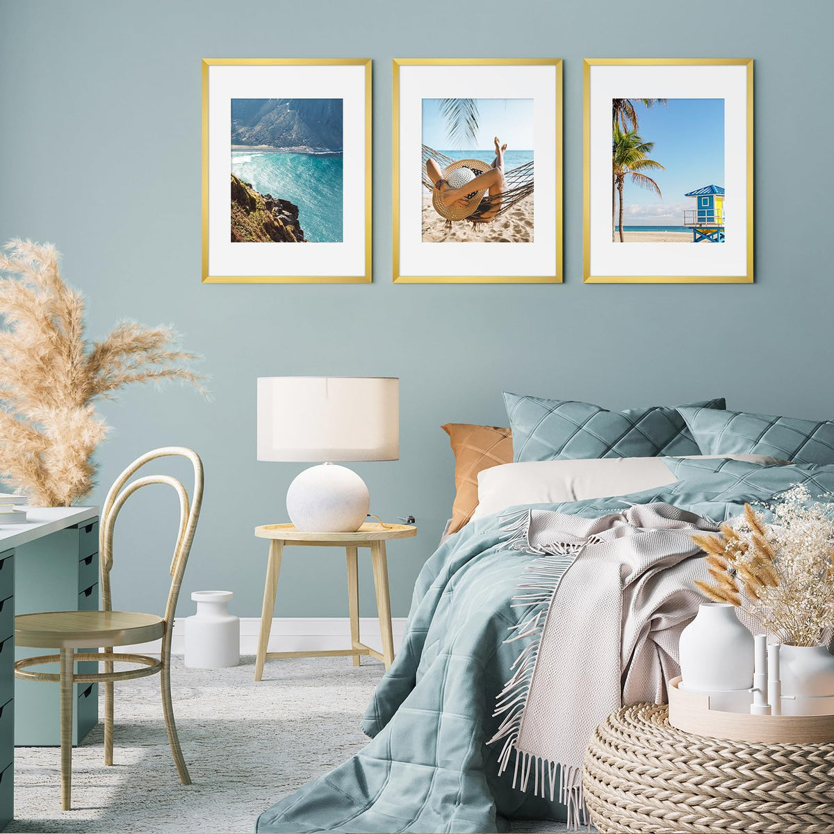 Fixwal 12x16 frames with mat fit portraits and art.