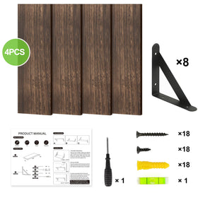 Fixwal set of 4 wall shelves offers versatile design for any room.