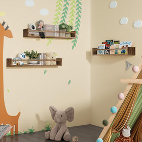 Fixwal three-shelf set in kids spaces is versatile for bath, kitchen, and bedroom.