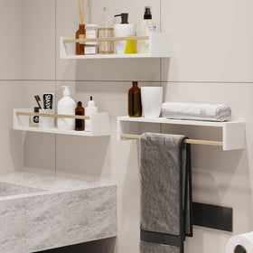 Fixwal solid pine shelves natural finish blend with nursery furniture