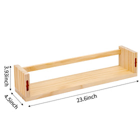 Fixwal solid pine wall shelves offer durable storage with a natural finish.