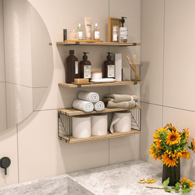 Fixwal toilet paper storage area demonstrates quick access within reach.