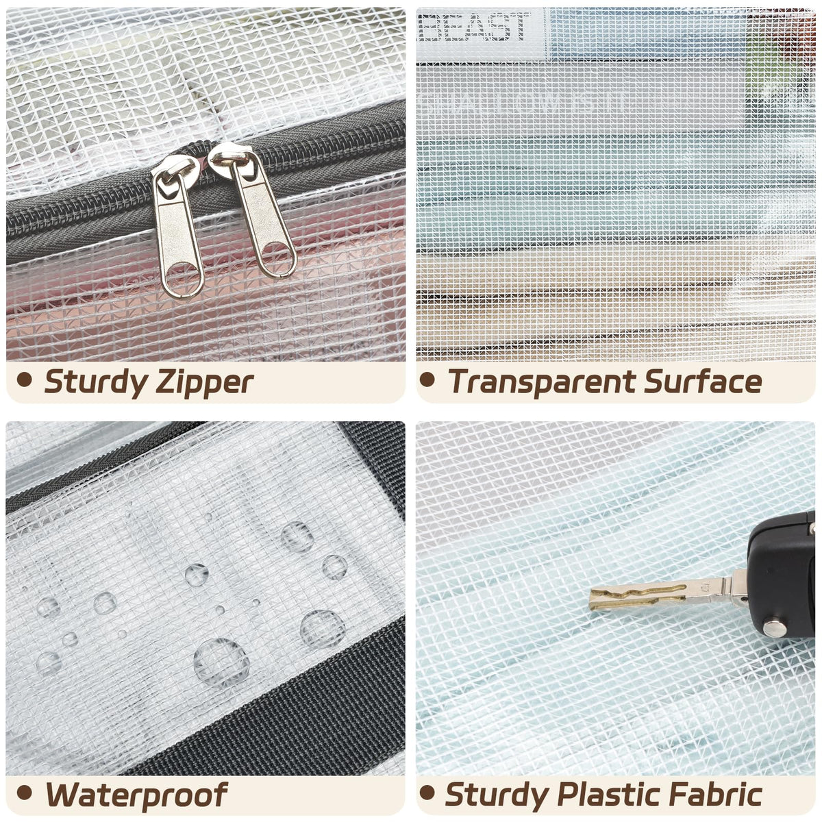 Fixwal transparent bedding bag keeps quilts and pillows organized