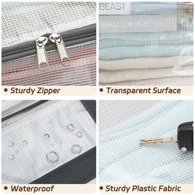 Fixwal transparent bedding bag keeps quilts and pillows organized