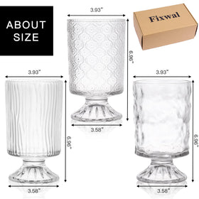 Close-up of Fixwal vase with embossed base detail for retro charm