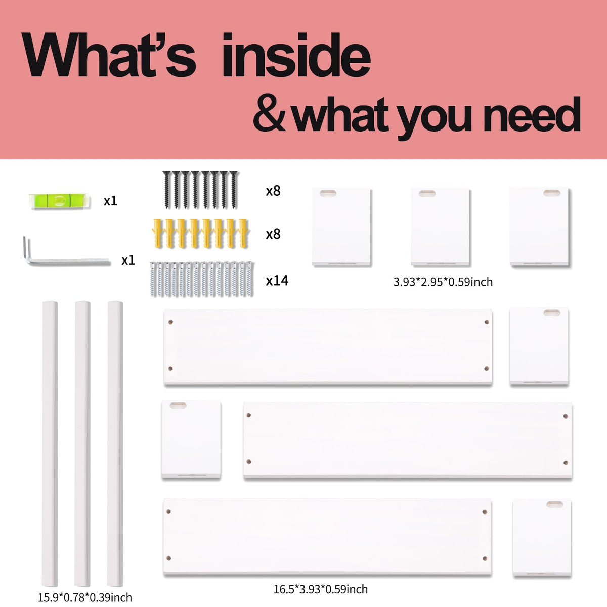 Fixwal versatile white shelves ideal for books, toys, and decor