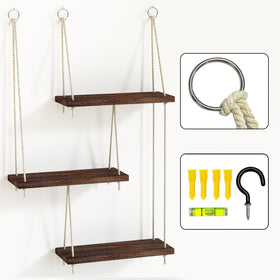 Fixwal wall-mounted plant display rack organizing greenery and decor.