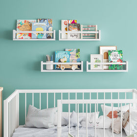 Fixwal wall-mounted shelves storage wood provides sturdy, durable storage on the wall.