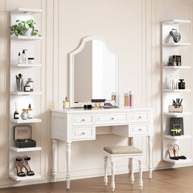 Fixwal wall shelf with LED lights highlights displayed decor