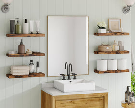 Fixwal wall shelves kitchen spice storage for organized cooking spaces.