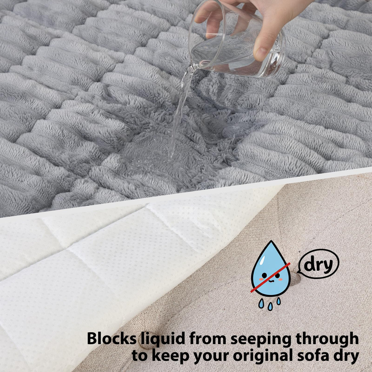 Fixwal backside leak-proof layer blocks liquids from reaching furniture.