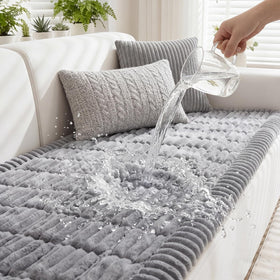 Fixwal top view of the couch cover protecting your sofa from spills.