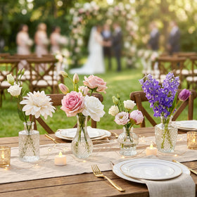 Fixwal wedding table vases add vintage charm to guest tables