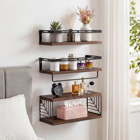 Fixwal shelves support up to 22 lbs per shelf for towels or decor