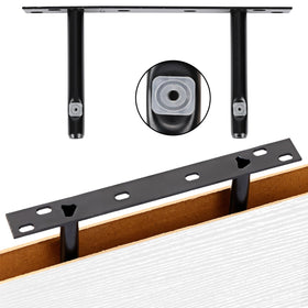 Fixwal white floating shelves in living room showcase decor and magazines elegantly.