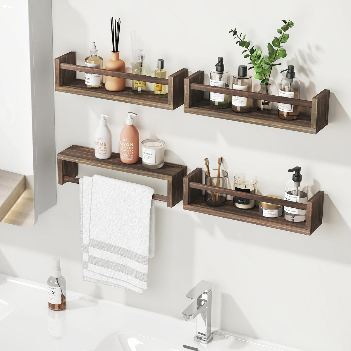 Order includes hardware and manual for easy Fixwal shelf installation on walls.