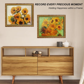 FJXMFRAME antique gold finish complements photos and prints beautifully