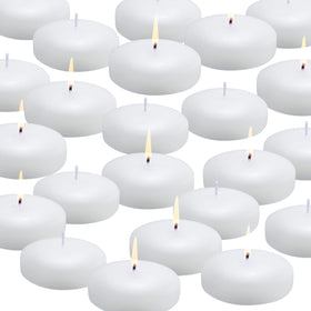 FlameCan 24-pack floating candles in water for elegant centerpieces