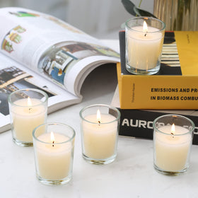 Flamecan clean-burn cotton-core wicks promote even melting and minimal smoke.