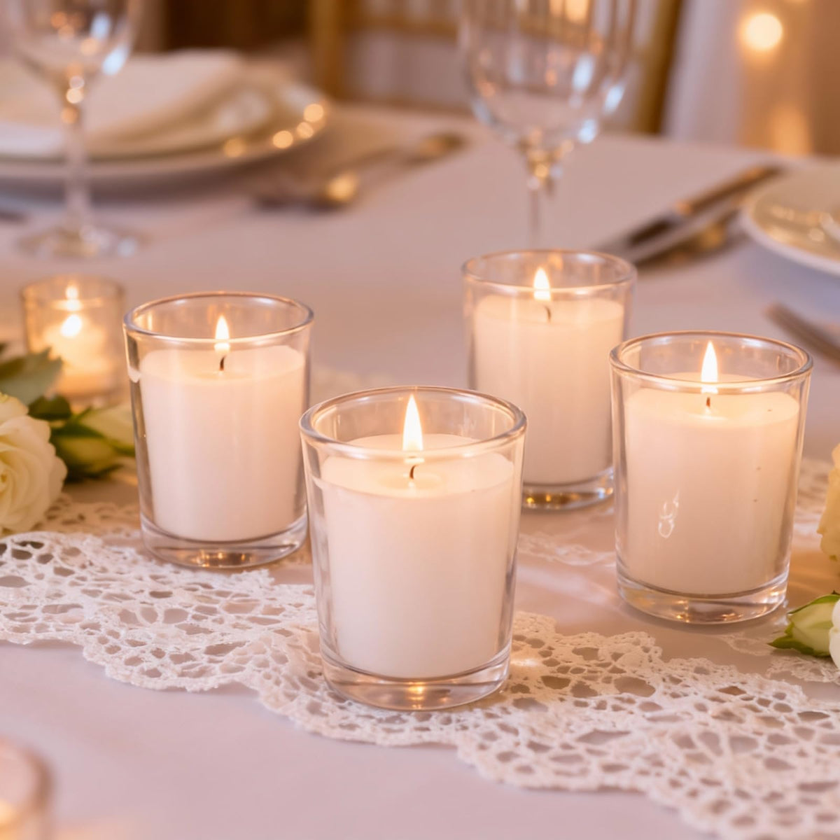 FlameCan home décor spa ambiance votives for cozy evenings.