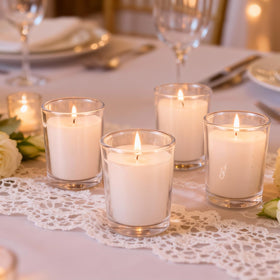 FlameCan home décor spa ambiance votives for cozy evenings.