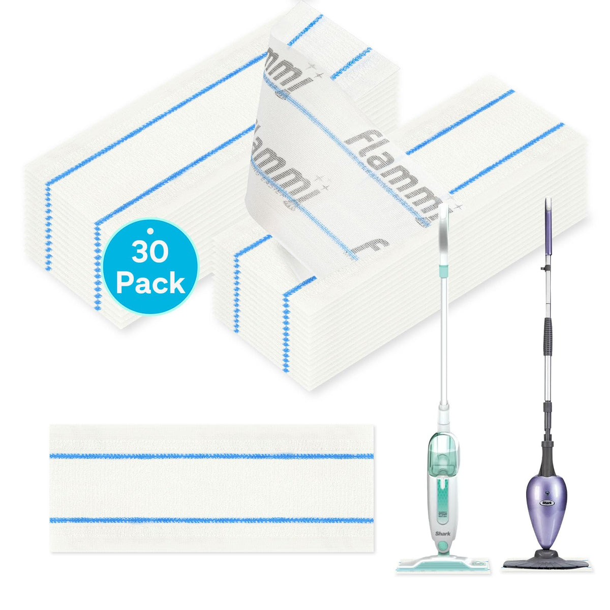 Flammi microfiber pad for Shark SK460—strong mop pad for heavy spills and repeated washes.