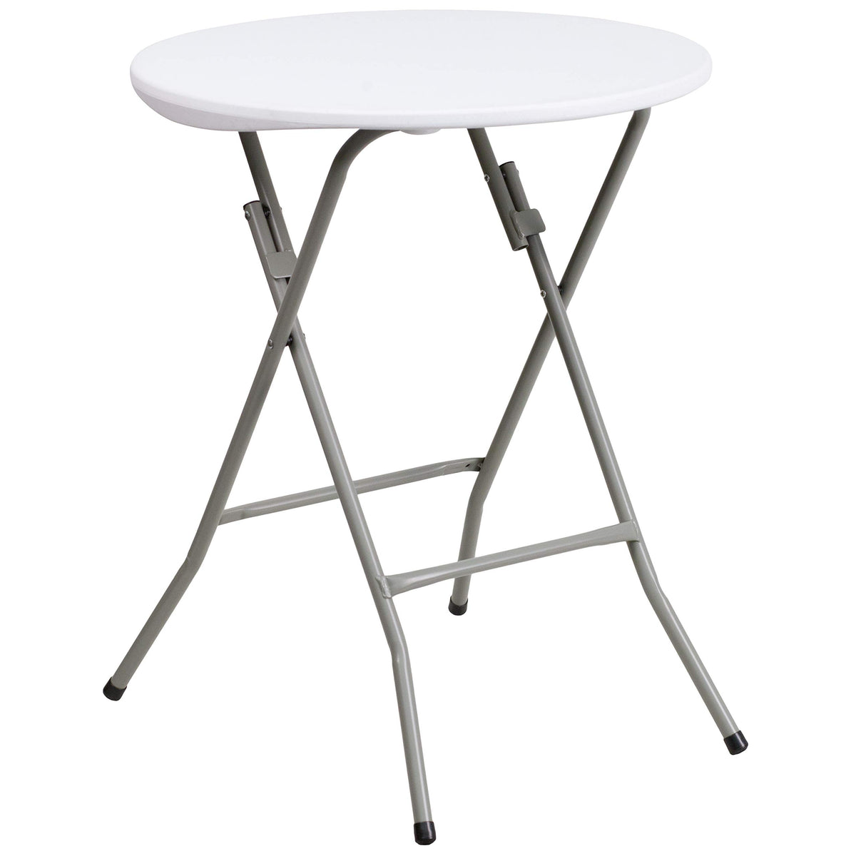 Flash Furniture Elon 2' round table top view, compact and ready for events.