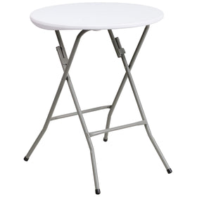 Flash Furniture Elon 2' round table top view, compact and ready for events.
