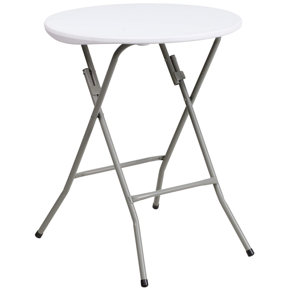 Flash Furniture Elon 2' round table top view, compact and ready for events.