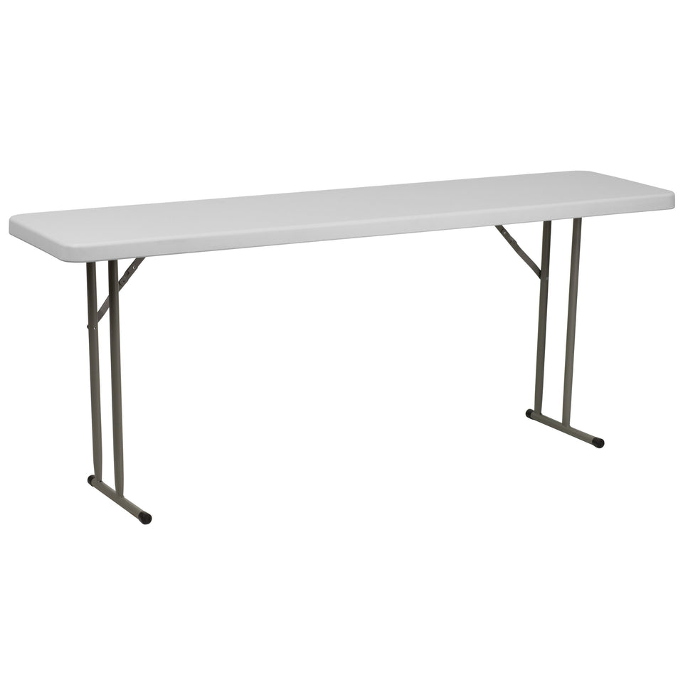 Flash Furniture Kathryn 6ft rectangular folding table top for flexible classroom and event setups.