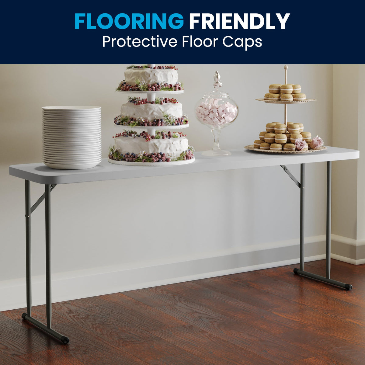 Flash Furniture Kathryn no-assembly design ensures quick setup right out of the box.