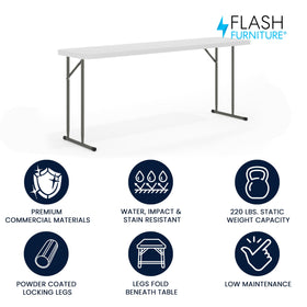 Flash Furniture Kathryn waterproof plastic top perfect for indoor and outdoor use.